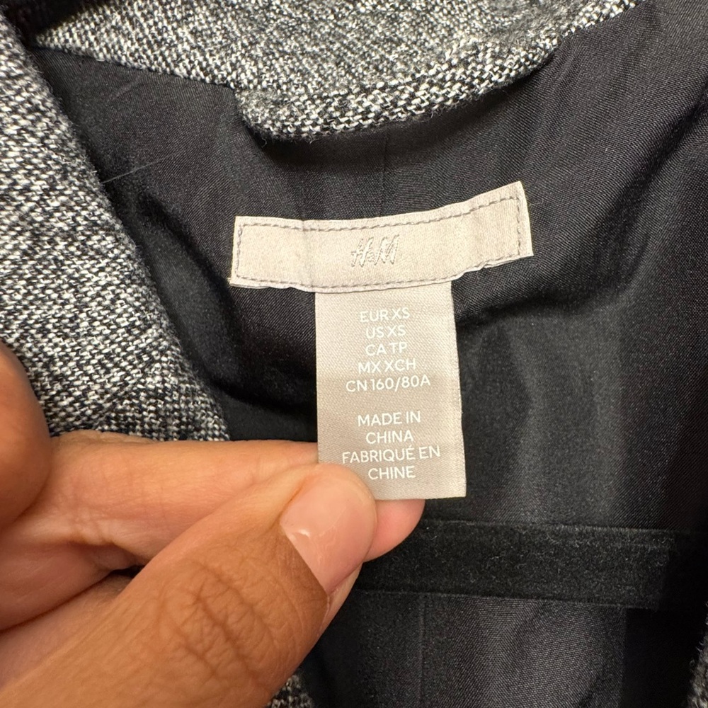 Gray Double-Breasted Blazer - image 2